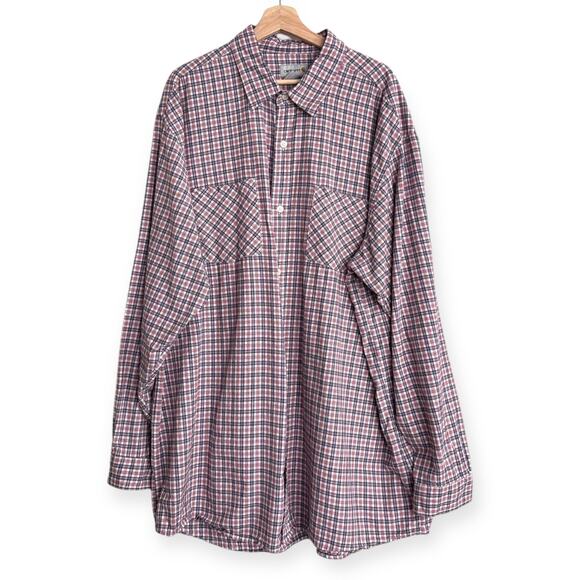 Carhartt Red And Blue Plaid Long Sleeve Flannel Shirt Men's Size XXL - Picture 1 of 7